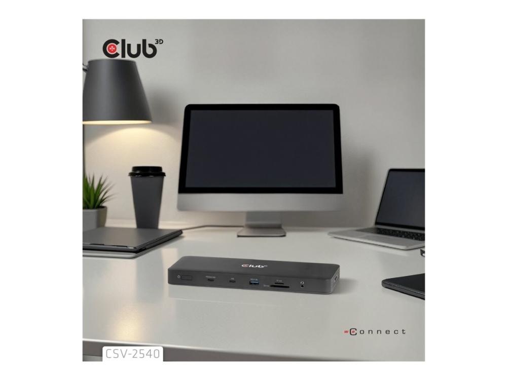 Club 3D 8-in-1 - Dockningsstation - för bordsdator, laptop - USB-C - HDMI, DP - 1GbE | Datorer & Surfplattor - Bärbara tillbehör - Port Replicator och dockning | GameStuff