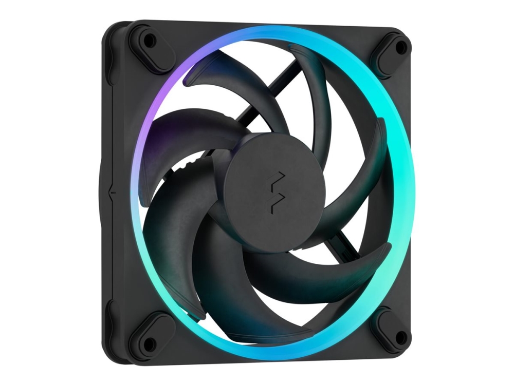 Fractal Design Momentum 12 RGB - Lådfläkt - 120 mm - svart (paket om 3) | Datorkomponenter - Datorchassin & Tilbeör - Chassi fläktar | GameStuff