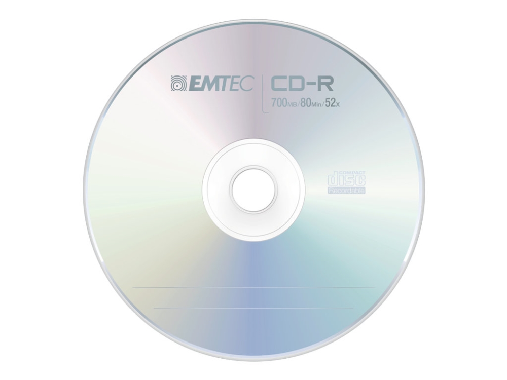 Emtec ECOC805052CB, 52x, CD-R, 120 mm, 700 MB, Kakkulaatikko, 50 kpl