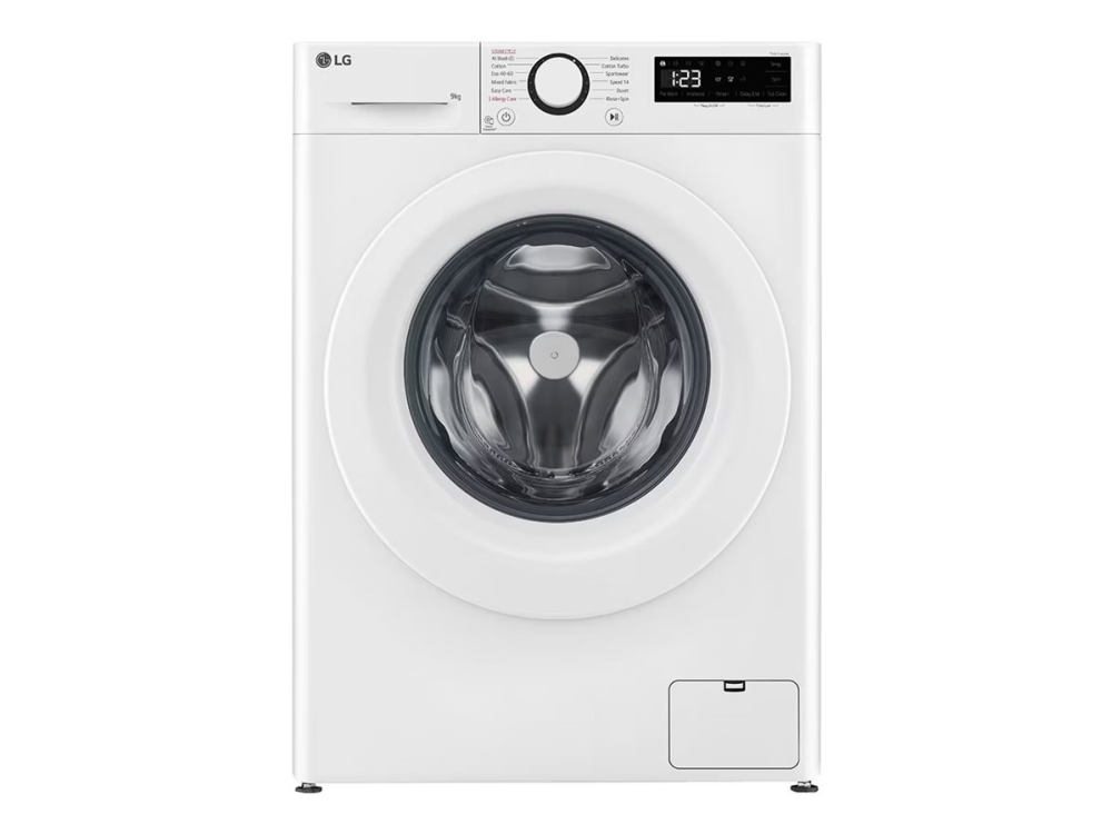 LG F4WR509SWW - Vaskemaskine - bredde: 60 cm - dybde: 62 cm - højde: 85 cm - frontbetjening - 9 kg - 1400 rpm - hvid