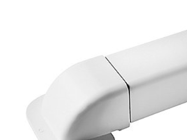 T140-H väggfläns - 140x90 mm, vit RAL 9010 | Ventilation & Klimat - Värmepumpar - Tillbehör till värmepumpar | GameStuff