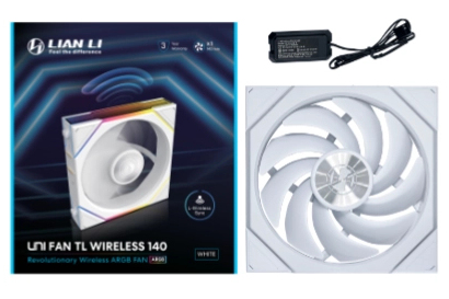 Lian Li Uni Fan Tl Wireless 140 Lüfter Mit Umgekehrten Flügeln, Weiß (14Rtl1w1w)