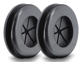 DeLOCK 67322, 2 styck, Plast, Svart | EL Artiklar - Elcentral - Monteringsskåp | GameStuff