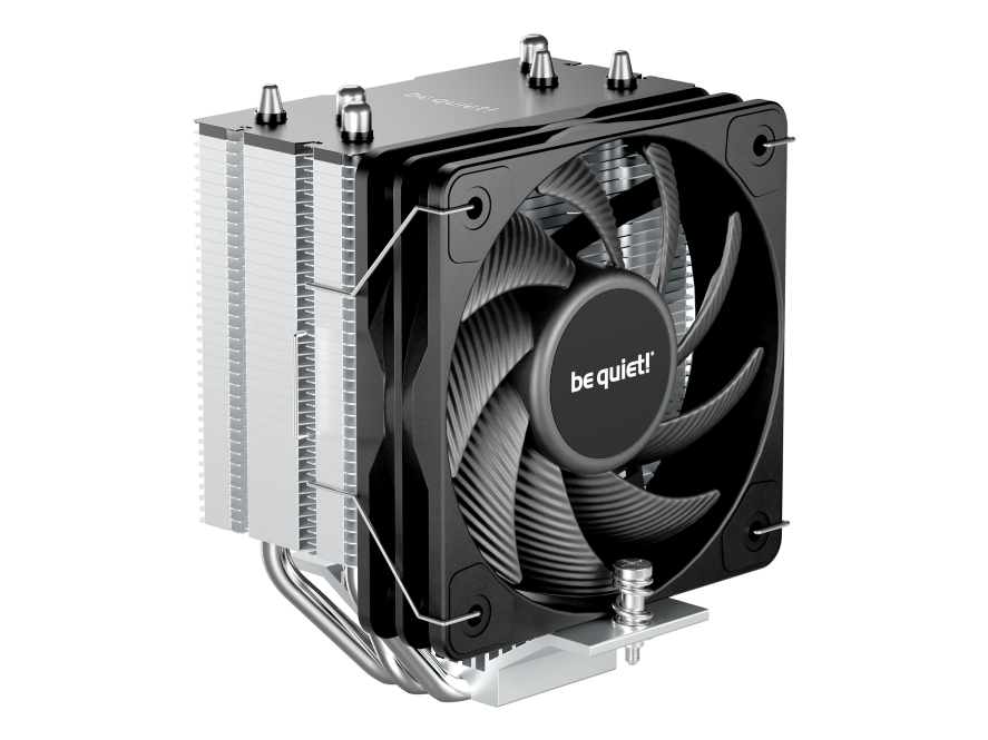 be quiet luftkøler Pure Rock Slim 3 100mm 130W TDP sølv-sort