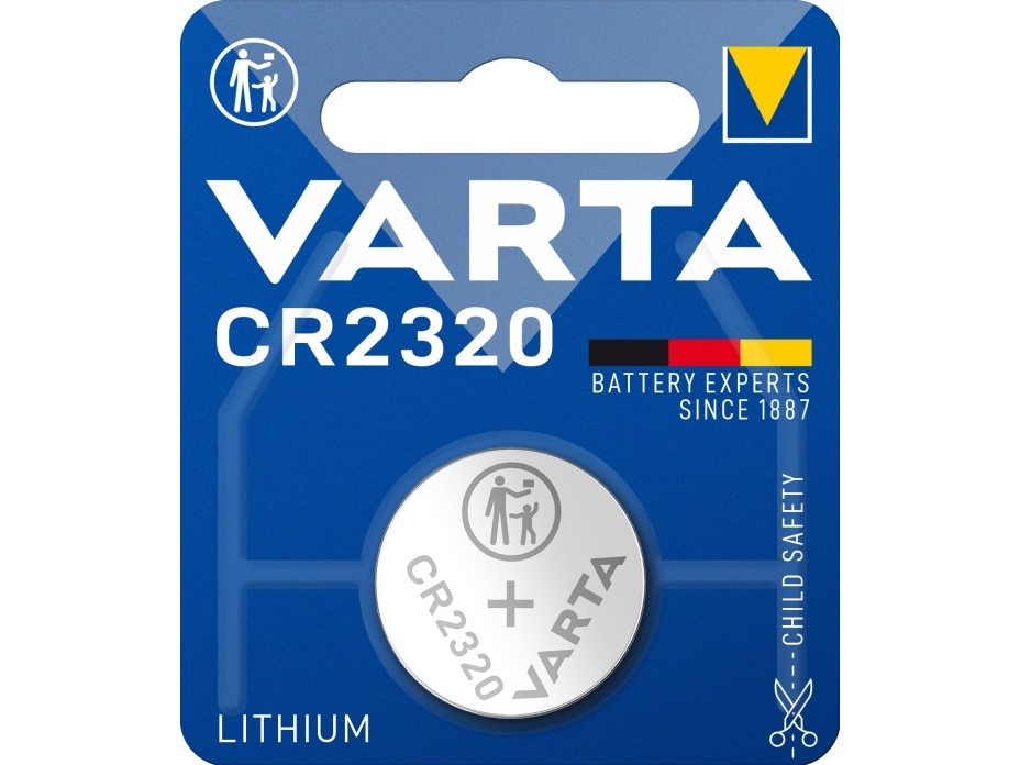 Varta -Cr2320, Einwegbatterie, Cr2320, Lithium, 3 V, 1 Stück, 135 Mah