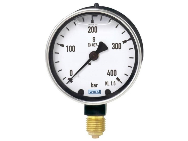Wika Rohrfeder-Manometer 9921788, Anschluss (Manometer): Unterseite -1 Bis 5 Bar