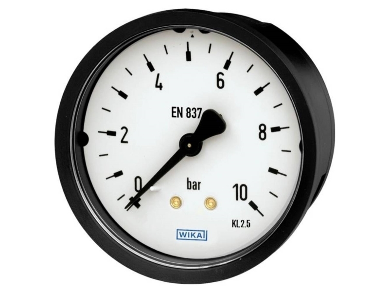 Wika Rohrfeder-Manometer 9081062 111.16 Anschluss (Manometer): Rückseite 1 Stk