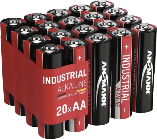 Ansmann LR6, Engangsbatteri, AA, Alkaline, 1,5 V, 20 stk, 1,5 cm