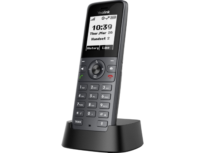 Yealink W71H, DECT-telefon, Trådlös telefonlur, Högtalartelefon, 100 poster, Namn och uppringnings-ID, Svart | Tele & GPS - Fast & IP telefoner - Alla fast telefoner | GameStuff