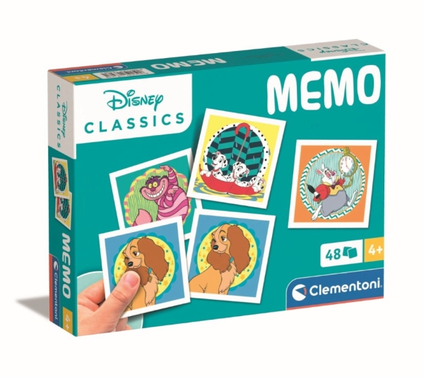 Clementoni Memo Pocket - Disney Classics Vendespil - 48 Kort