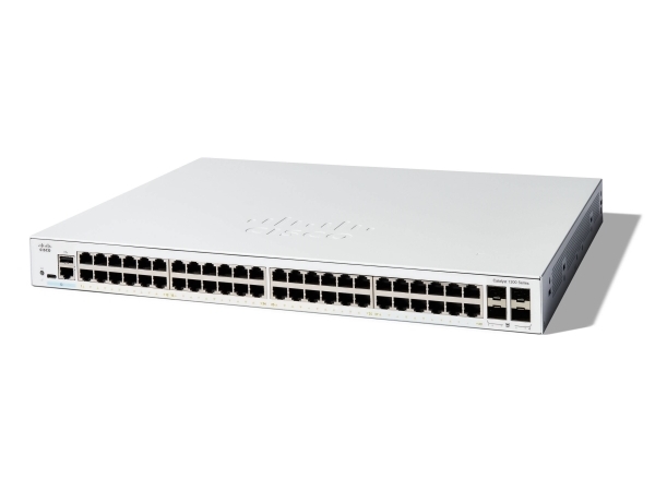 Cisco Catalyst C1200-48T-4G-Rf, Administreret, L2/L3, Gigabit Ethernet (10/100/1000), Stativ-Montering