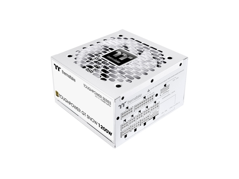 Thermaltake Toughpower Gt Snow 1200W, 1200 W, 100 - 240 V, 50/60 Hz, 15 - 10 A, Aktiv, 100 W