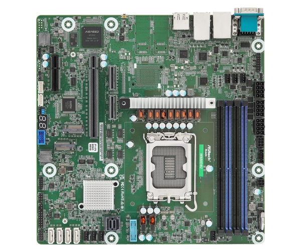 Asrock W880d4u, Intel, Lga 1851 (Socket V1), Intel Core Ultra (Series 2), Ddr5-Sdram, 64 Gb, Dimm