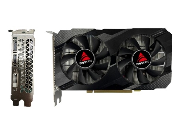 Biostar Radeon RX580 2048SP, Radeon RX 580, 8 GB, GDDR5, 256 Bit, PCI Express x16 3.0, 2 blæser(e)