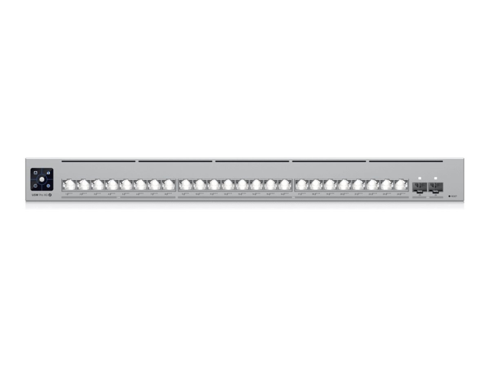 Ubiquiti Usw-Pro-Xg-24-Poe | Switch | Etherlighting, 16X Rj45 10Gbe, 8X Rj45 2.5Gbe, 2X Sfp28, 720W, Schicht 3