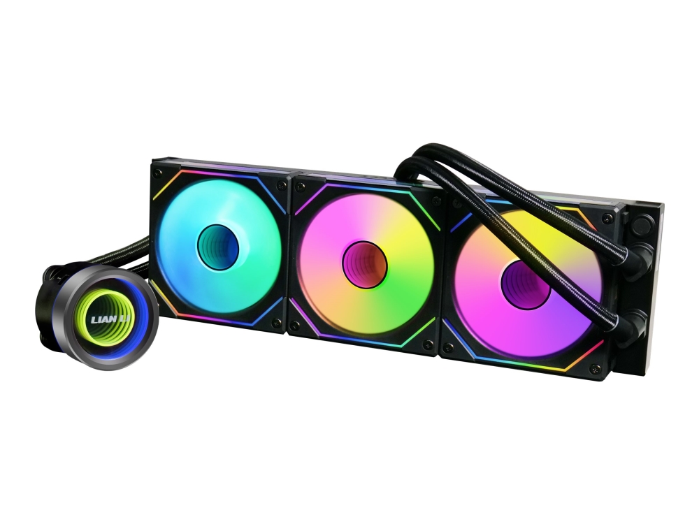 Lian Li Galahad II Trinity SL-INF - Processors flydende kølesystem - med controller - Radiatorstørrelse: 360 mm - (for: AM4, LGA1200, LGA1700, AM5, LGA115x Socket) - 120 mm - sort