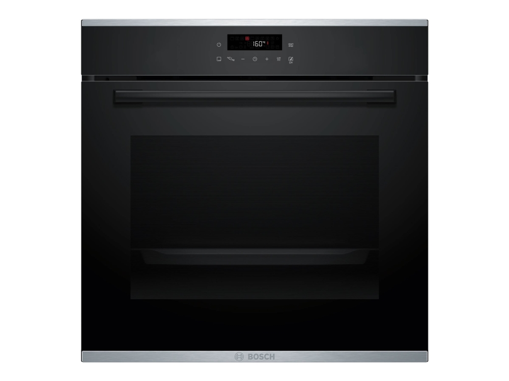 Bosch Serie | 4 HBA272BB3 - Ovn - innebygd - fordypning - bredde: 56 cm - dybde: 55 cm - høyde: 58.5 cm - med selvrens - Klasse A+ - svart