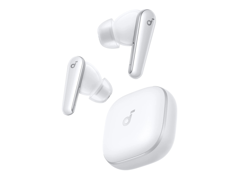 Soundcore Liberty 5 - Ægte trådløse øretelefoner med mik. - i øret - Bluetooth - aktiv støjfjerning - hvid