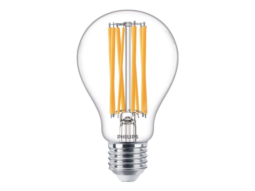 Philips CorePro - LED-glödlampa med filament - form: A67 - klar finish - E27 - 17 W (motsvarande 150 W) - klass D - varmt vitt ljus - 2700 K | Belysning - Ljuskälla - E27 Ljuskälla | GameStuff