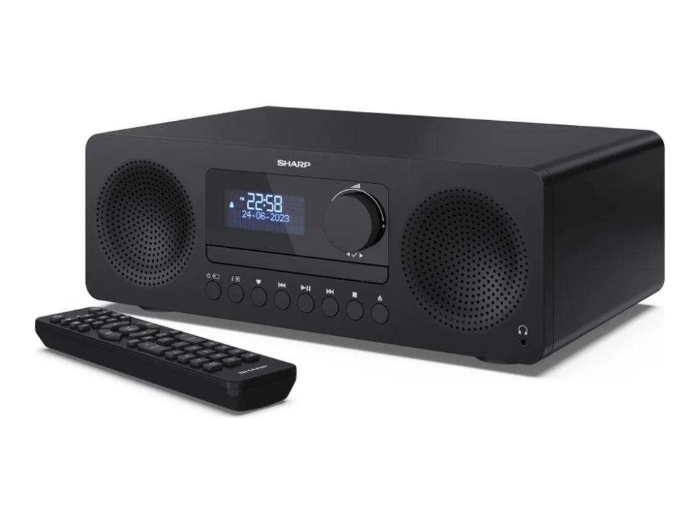 DAB+/FM radio med CD og Bluetooth - Sharp XL-B720D (sort) 30 W