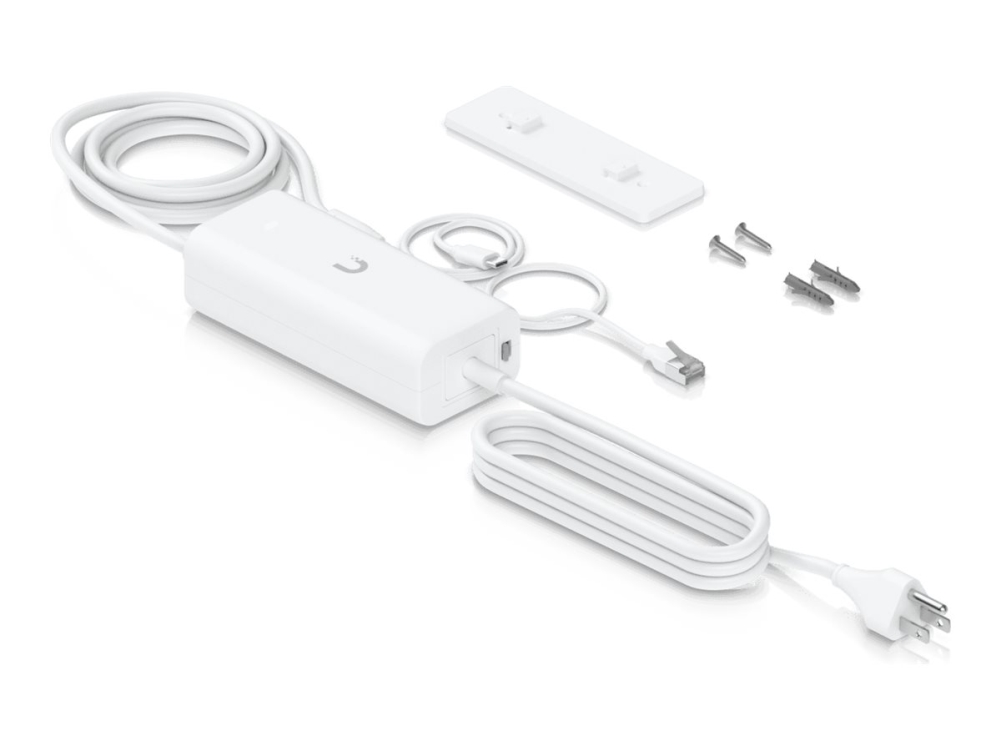 Ubiquiti UniFi - Strøminjektor (DIN-skinnemonterbar/væg) - AC 100-240 V - 30 Watt - output-stikforbindelser: 1