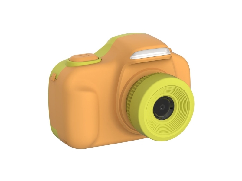 myFirst Camera 3 digitalkamera til børn med beskyttende gummikasse, 2 IPS-skærm, 16MP og to objektiver (gul)