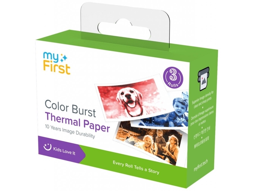 myFirst Camera Insta Thermal Paper - Color Burst ? Dual-color thermal print paper for myFirst Camera Insta 20 | Foto och video - Foto- & videotillbehör - Övriga | GameStuff