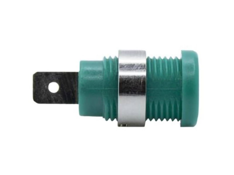 Mueller Electric BU-31610-5 Bananstik (hun) Bøsning Stift-diameter: 6.4 mm Grøn 1 stk Piece
