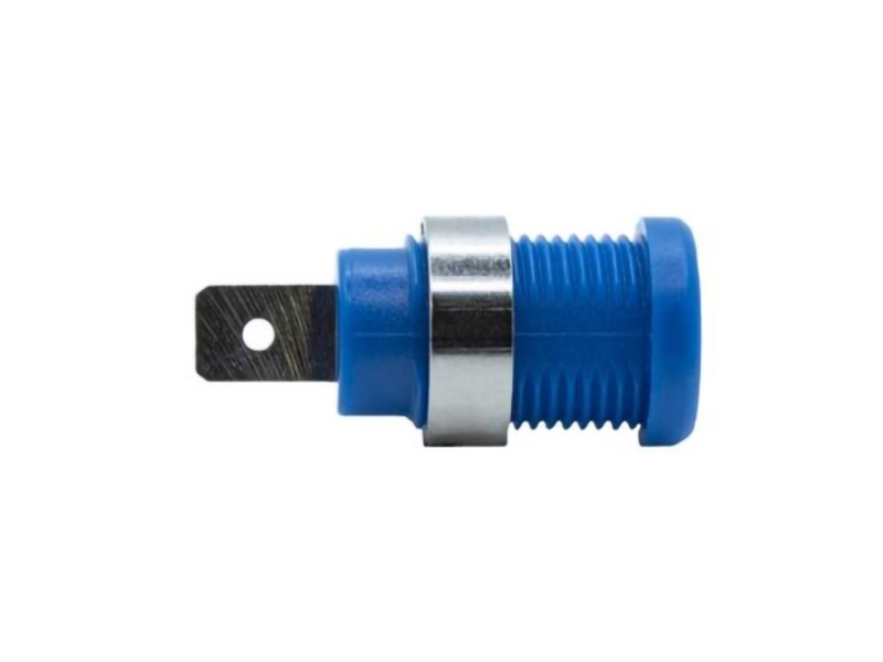 Mueller Electric Bu-31610-6 Bananstik (Hun) Bøsning Stift-Diameter: 6.4 Mm Blå 1 Stk Piece