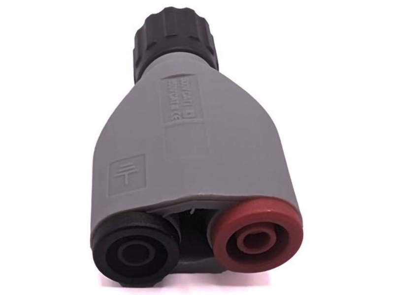 Mueller Electric BU-165-F Adapterstik BNC-stik - Bananstik dia. 4 mm Rød, Sort, Grå