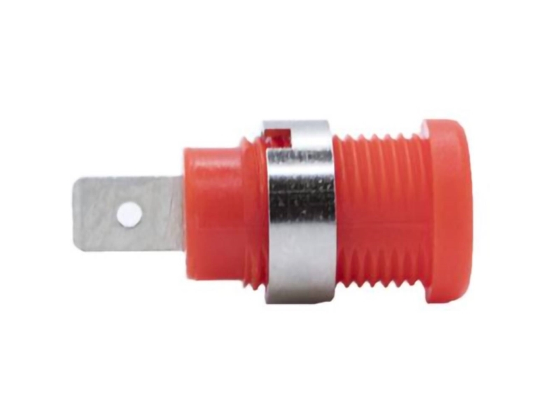 Mueller Electric Bu-31610-2 Bananstik (Hun) Bøsning Stift-Diameter: 6.4 Mm Rød 1 Stk Piece