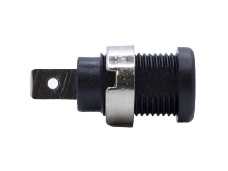 Mueller Electric Bu-31610-0 Bananstik (Hun) Bøsning Stift-Diameter: 6.4 Mm Sort 1 Stk Piece