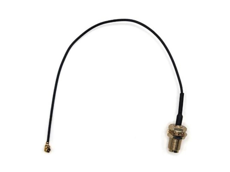 Mueller Electric Ai-000918-6 Koaksialkabel Rp-Sma-Stik Ipex-Stik 0.15 M Sort 1 Stk