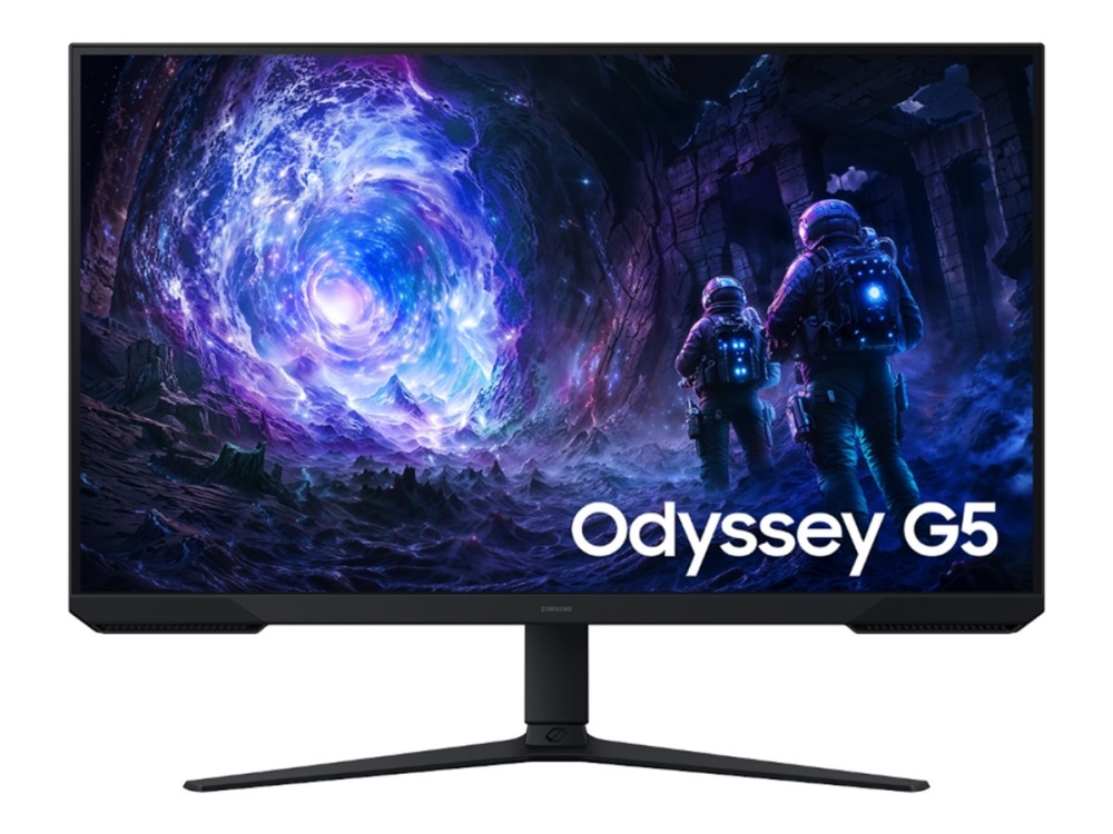 Samsung Odyssey G5 S32FG510EU - G5F1 Series - LED-skärm - spel - 32 - 2560 x 1440 QHD @ 180 Hz - VA - 300 cd/m² - 3000:1 - HDR10 - 1 ms - 2xHDMI, DisplayPort - svart