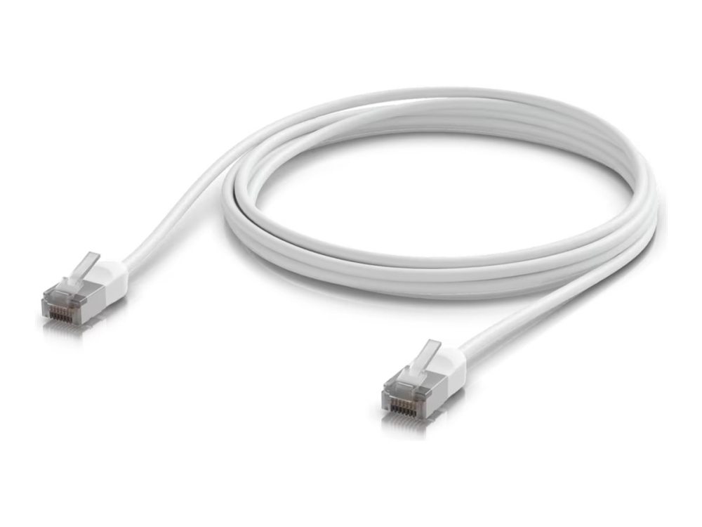 Ubiquiti UniFi - Patch-kabel - RJ-45 (hane) till RJ-45 (hane) - 2 m - 3.5 mm - skärmad - CAT 6a - startad, utomhus, robust - vit Ubiquiti UniFi - Patch-kabel - RJ-45 (hane) till RJ-45 (hane) - 2 m - 3.5 mm - skärmad - CAT 6a - startad, utomhus, robust - vit