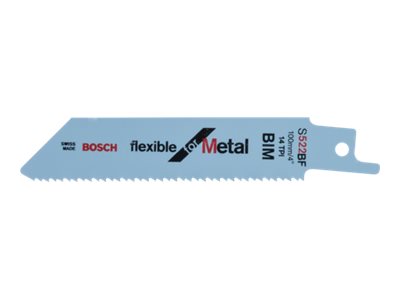 Bosch flexible for Metal S 522 BF - Sågblad - för bladmetall - 5 delar - längd: 100 mm - bredd: 19 mm | Elverktyg - Sågblad - Tigersågblad | GameStuff