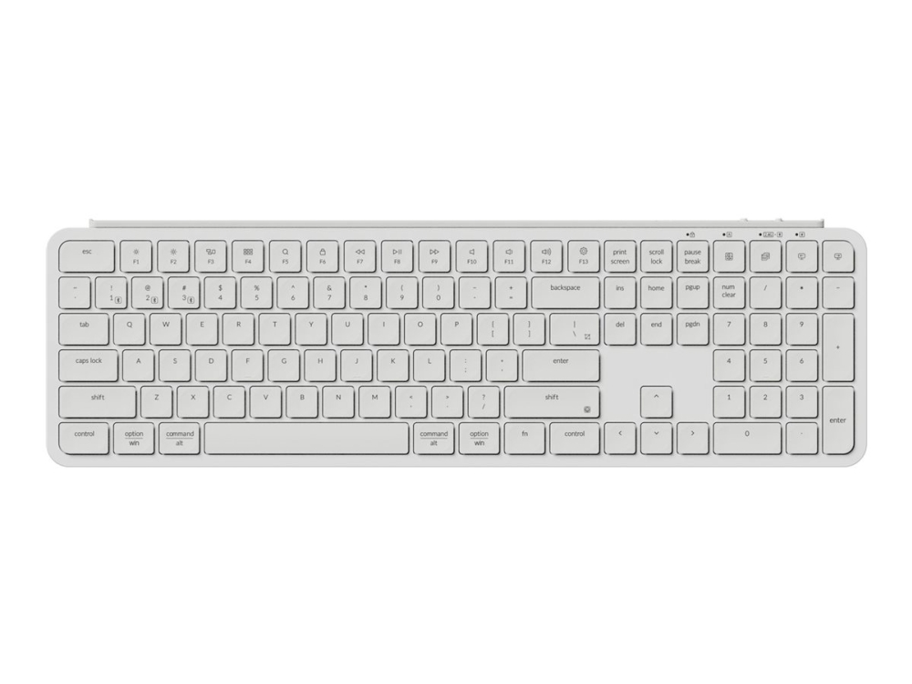 Keychron B6 Pro - Tangentbord - Ultra-Tunn - 100% - full size - trådlös - 2.4 GHz, USB-C, Bluetooth 5.2 - elfenben | Datorer & Surfplattor - Datorer - tillbehör - Tangentbord | GameStuff