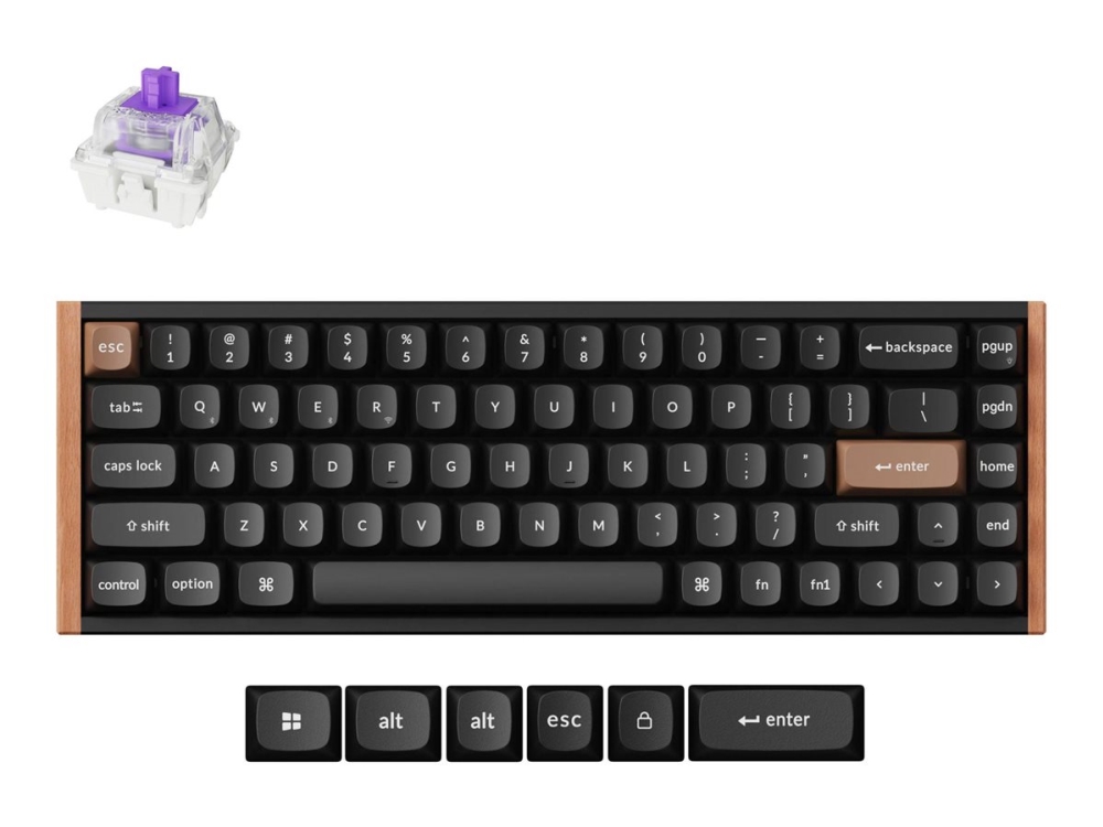 Keychron K6 He Sonderausgabe Gateron Double-Rail Magnetic Nebula Tastatur (K6h-F1)