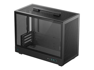 DeepCool CH160 PLUS - Micro-ATX - micro ATX - genomskinlig sidopanel (härdat glas) - ingen strömförsörjning (SFX / SFX-L) - svart - USB/ljud | Datorkomponenter - Datorchassin & Tilbeör - Miditower | GameStuff