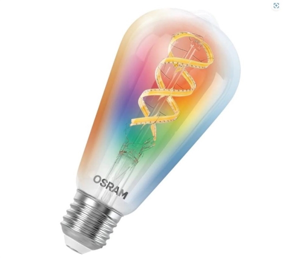 Intelligente Led-Lampe Osram, E27, Edison, 4,8 W, 2700 - 6500 K, 470 Lm, Rgbw, Smart + Wifi
