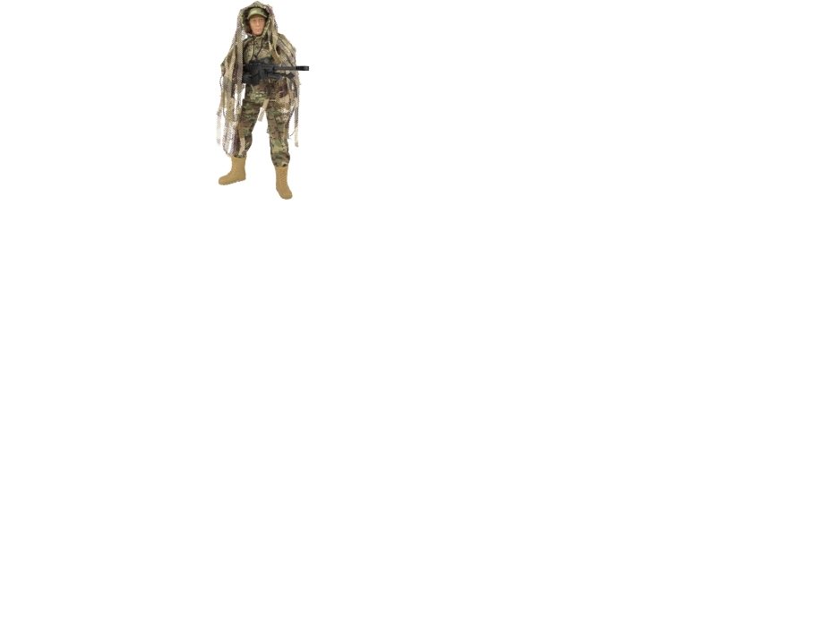 Sniper Desert Militær Action Figur 30,5Cm Med Tilbehør