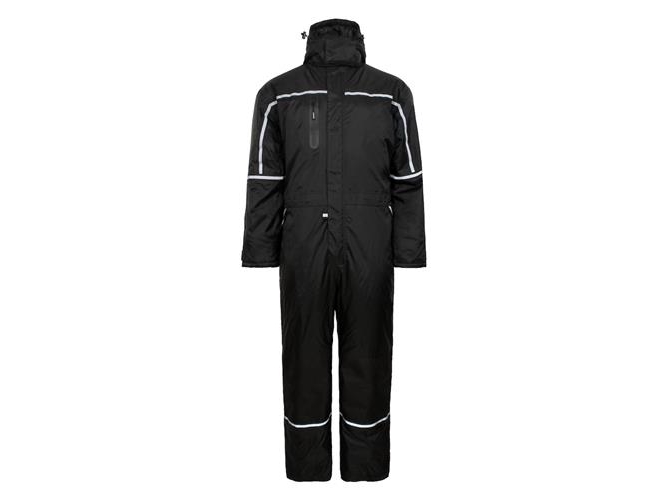 pustende og vanntett termisk kjeledress LR7033, sort, str. M