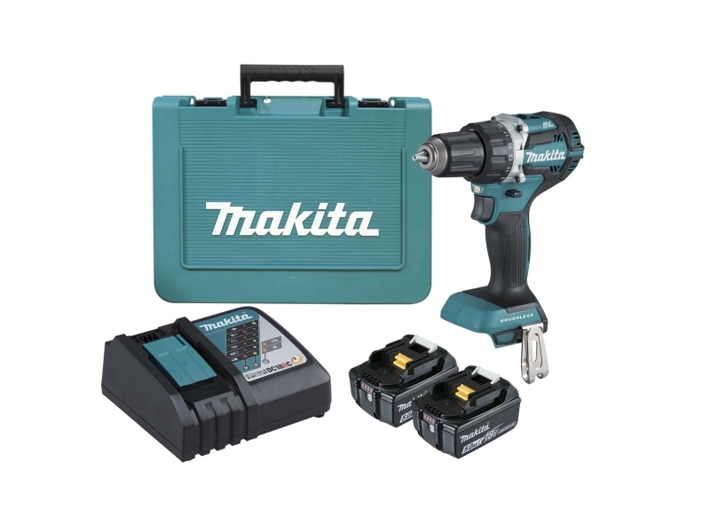 Makita DDF484RTE, Pistolgreb boremaskine, Sort, Blå, 2000 rpm, 3,8 cm, 1,3 cm, 500 rpm