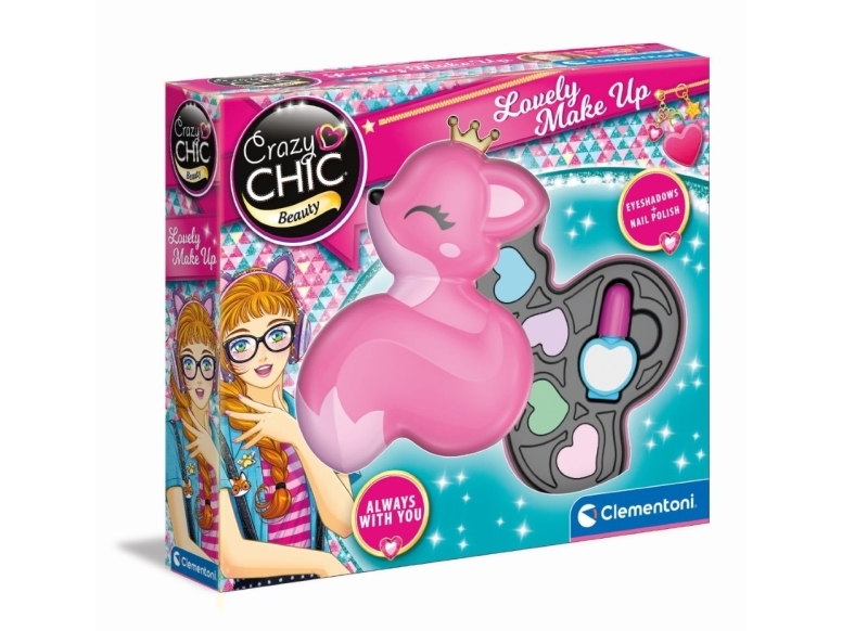 Clementoni Crazy Chic Lovely Make-Up: Fox, Children''s Makeup Set, 6 Yr(S), Multicolour
