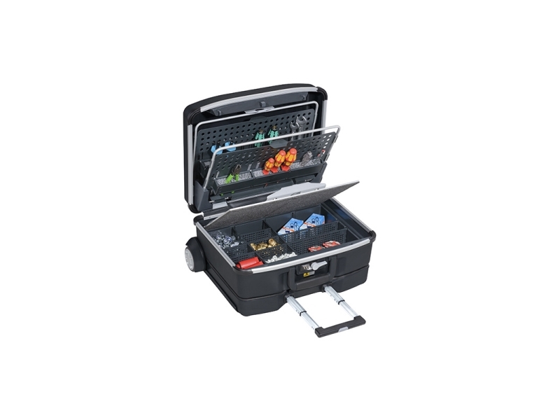 Allit 457810, Trolley Etui, Plast, Polykarbonat (Pc), Polypropylen (Pp), Træ, Sort