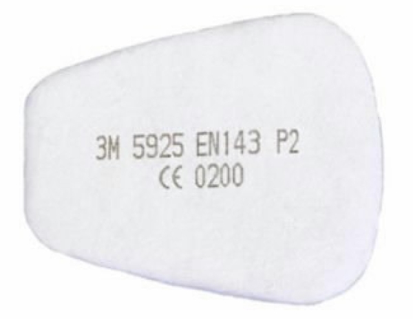 3M Filter 5925 P2 pak a 2 stk til 501 holder