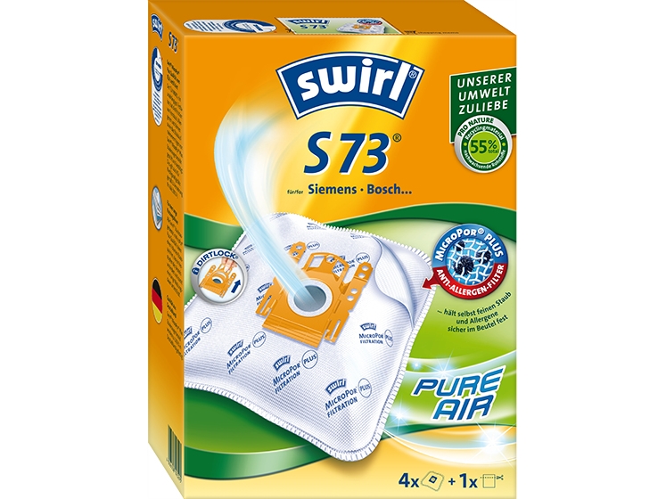 Swirl S73, Staubbeutel, Universal, Weiß, Marken Siemens Und Bosch, Box, 4 Stück(E)