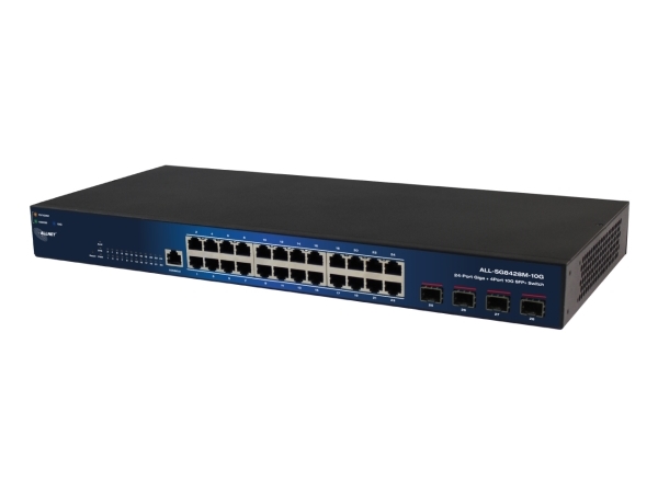Allnet 219585, Administreret, L2, Gigabit Ethernet (10/100/1000), Fuld Duplex, Stativ-Montering