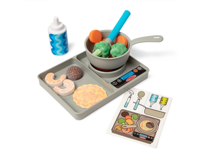 Melissa & Doug MPP PYS SimmernStir Stove Top Plyst GML, 3 År | Leksaker - Rollek - Leksakskök och mat | GameStuff
