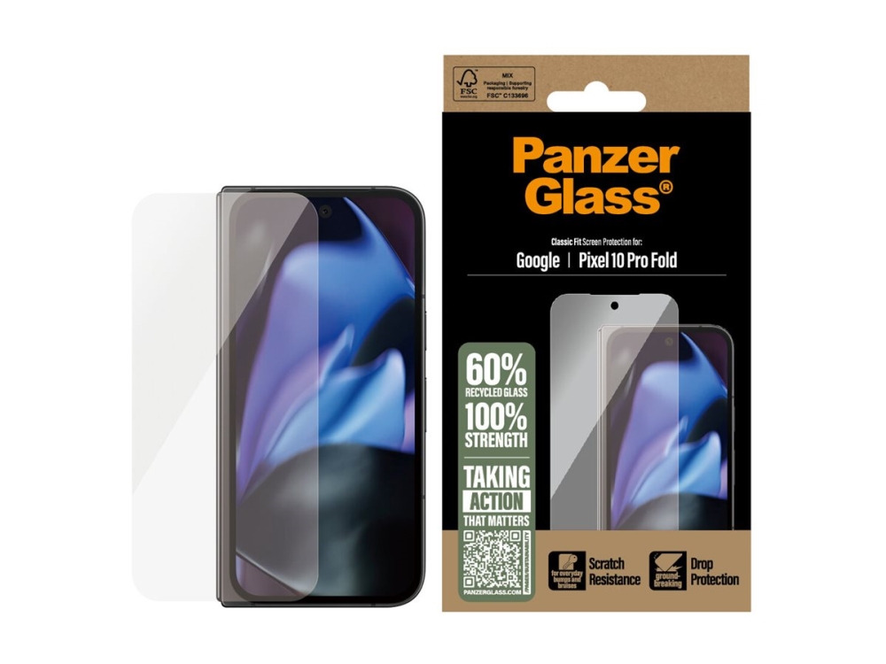 Panzerglass - Skærmbeskytter For Mobiltelefon - Klassisk Pasform - Glas - For Google Pixel 10 Pro Fold